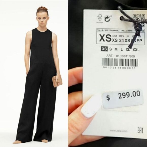 ZARA NARCISO RODRIGUEZ OVERSIZED JUMPSUIT COLLAB ZARA AND NARCISO - Picture 2 of 11